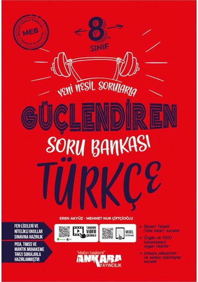 8 Sınıf Güçlendiren Türkçe Soru Bankası Ankara Yayınları