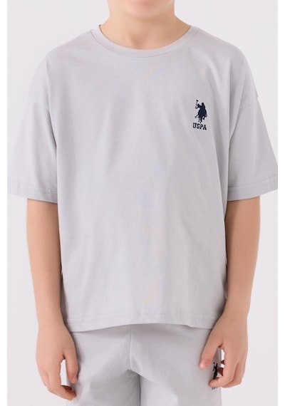 U.S. Polo Assn. Erkek Çocuk Gri Bermuda Takımı 5274-43671 Gri