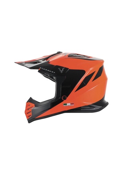 Sway Stardust Full Face Tam Korumalı Kask 53-54cm Turuncu - Siyah