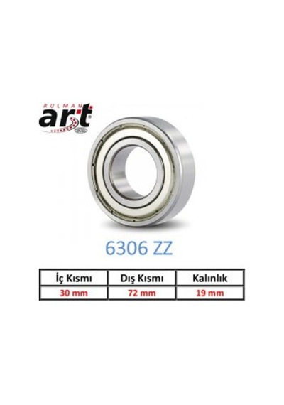 ART 6306 ZZ Rulman 30x72x19
