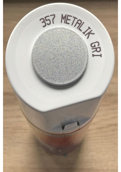 Metalik Gri 357 Simli Sprey Boya 400 Ml Metalik Gri