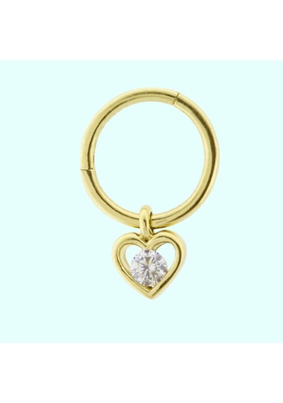 Altın Halka Piercing Kalp 14 Ayar (534221459) Altın