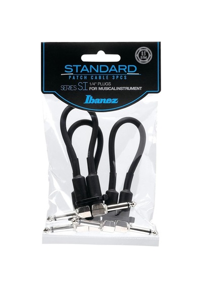 Ibanez Sı Serisi Standart Enstrüman Kablosu - 2 Açılı Fiş 3 Parçalı Set Patch Kablosu - Jak - Jak Sku: Zeus8690010624956