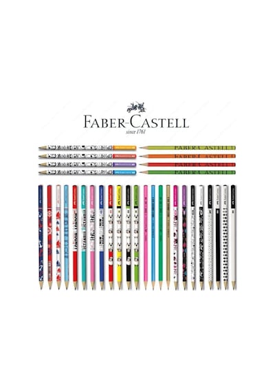 Faber Castel Lüx Mercanlı Karışık Yuvarlak Kurşun Kalem 12 Adet Sabit Seçenek 1 Değeri