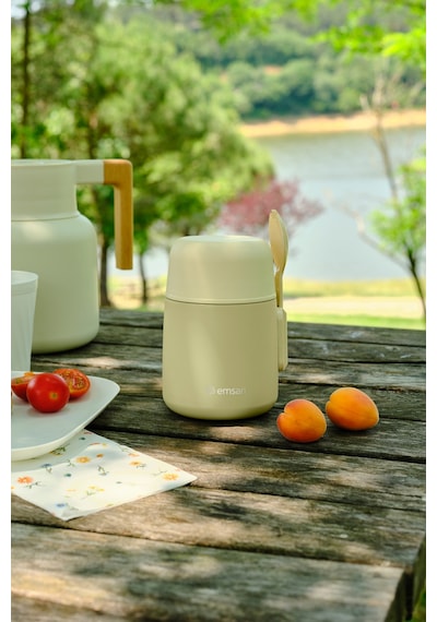 Emsan Solis Yemek Termosu 500 Ml Krem Krem
