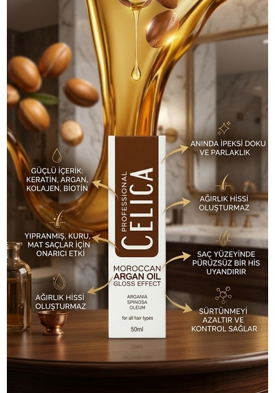 Celica Argan Saç Bakım Yağı 50 Ml.