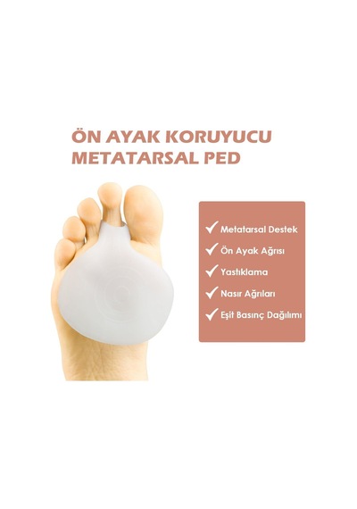 Medigel MG05 - Silikon Metatars Desteği | Yumuşak, Ön Koruyucu Ped