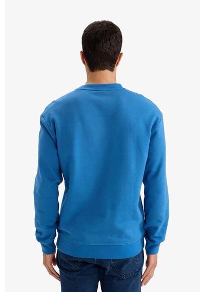 Defacto %100 Pamuk Basic Sweatshirt E8339ax26spbe410 Mavi-be410