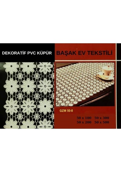 Pvc Küpür Dantel Raf Ve Dolap Örtüsü Runner Beyaz 28kpr5022 Beyaz