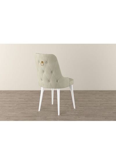 Mona Beyaz 80x132 Açılabilir Mdf Masa Yemek Odası Takımı, Mutfak Takımı 6 Adet Sandalye Beyaz Masa - 6 Krem - Beyaz Ayak Mona Beyaz 80x132 Açılabilir Mdf Masa Yemek Odası Takımı, Mutfak Takımı 6 Adet Sandalye Beyaz Masa - 6 Krem - Beyaz Ayak