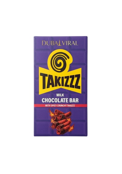 Takizzz Milk Chocolate Bar With Spicy Crunchy Takizzz 140g