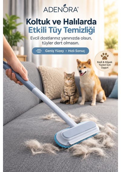 Çok Fonksiyonlu, Evcil Hayvan Kedi Köpek Koltuk Halı Tüy Alma Fırçası