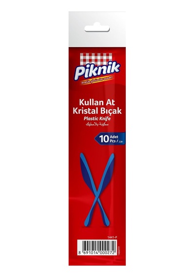 Piknik Kullan-at Kristal Bıçak 10'lu Renk'li 1441 Diğer