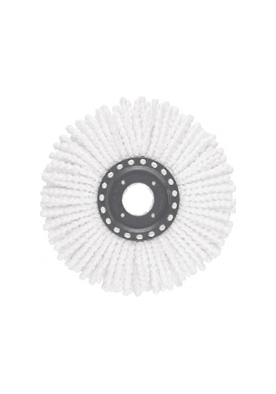Orret Home Döner Vileda Yedek Mop Ucu Mikrofiber Temizlik Bezi 35 Cm Tüm Modellerle Uyumlu Vileda Başlığı Döner Mop Bezi Yedek Parça Kolay Tak Çıkar Spın Püskülü Açık Bej