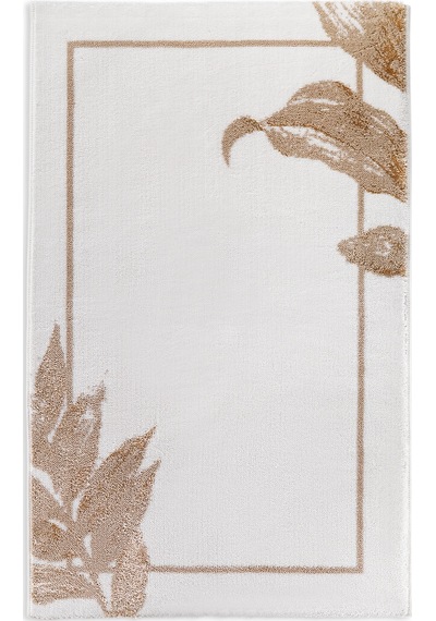 Schafer Home Leafy 2 Li Pamuk Floş Banyo Paspası-gold Gold