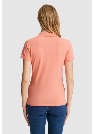 U.S. Polo Assn. U.s. Polo Assn. Kadın Mercan Tişört Basic 50321818-vr204 Coral