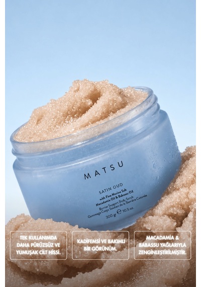 Satin Oud Bariyer Destekleyici Oud & Safran Vücut Peelingi 300 Gr