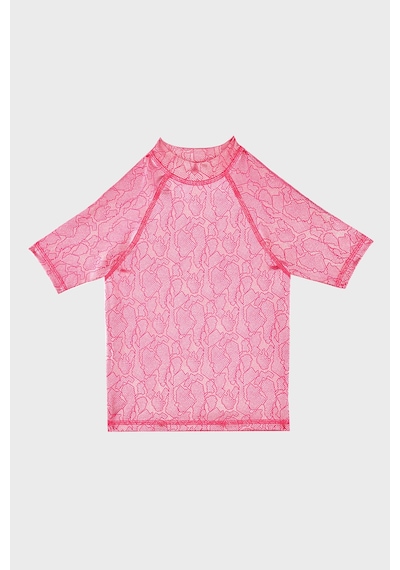 Slipstop Serpina Fuchsia Junior Desenli Uv Korumalı Kısa Kollu Mayo T Shirt Kız Çocuk T Shirt St2614000003 Fuşya