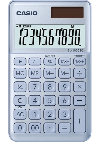 Casio SL-1000SC-BU 10 Hane Hesap Makinesi