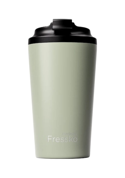Made By Fressko Grande Boy Paslanmaz Çelik Çift Duvar Yeniden Kullanılabilir Kahve Bardağı, Termos, Yalıtımlı Termal Kupa, 475 Ml Sage - Adaçayı Yeşil