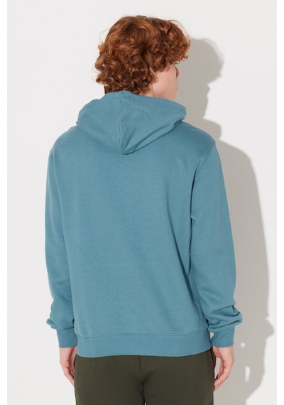 Lee Regular Fit Normal Kesim Pamuk Kapüşonlu Içi Polarlı Mavi Sweatshirt L80YRYA64 Petrol