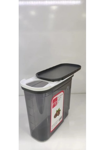 1.8 Litre Poly Erzak Saklama Kabı Kızaklı Kapak Royaleks-bnm-0650