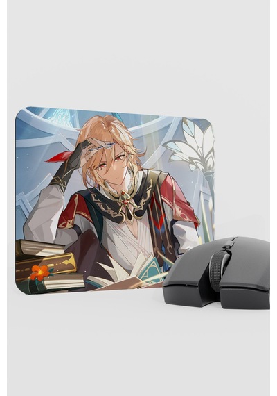 Kaveh Genshin Impact Anime Oyuncu V4 - 22x18 Gaming Mouse Pad Fare Altlığı