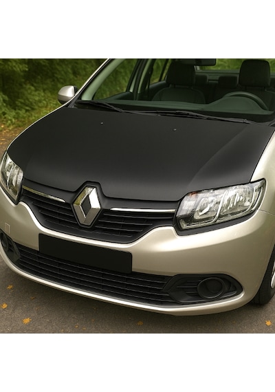 Renault Symbol 2012 2017 Tam Kaput Maskesi Dayanıklı Deri Görünümlü Kaplama Araca Özel Kesim 1 Adet