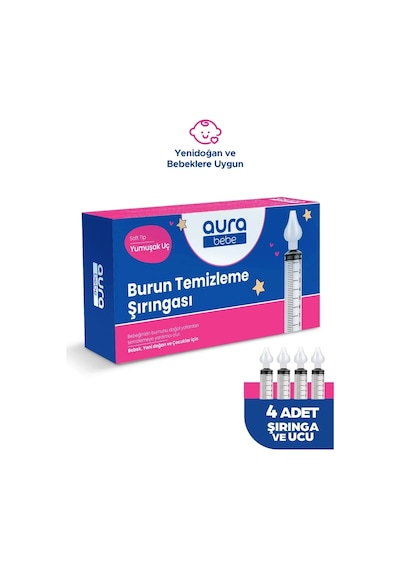 Bebek Burun Temizleme Şırıngası 4'lü
