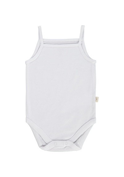 Civil Baby 3 Lü Basıc İp Askılı 0-36 Ay Çıtçıtlı Badi - Pudra Açık Pudra