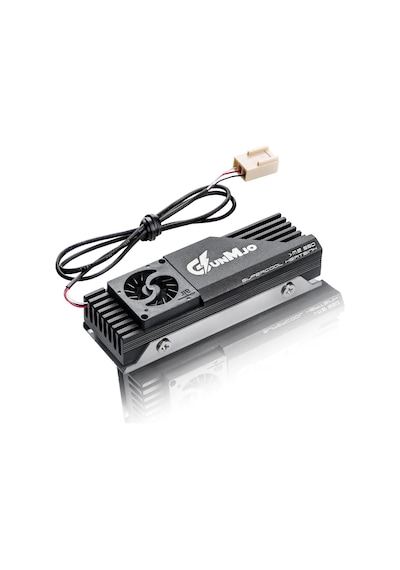 M.2 2280 Ssd Soğutucu, 20mm Dahili Soğutma Fanı, Alüminyum Levha Fin Tasarımı, Pc İçin Termal Pedli, Siyah Diğer