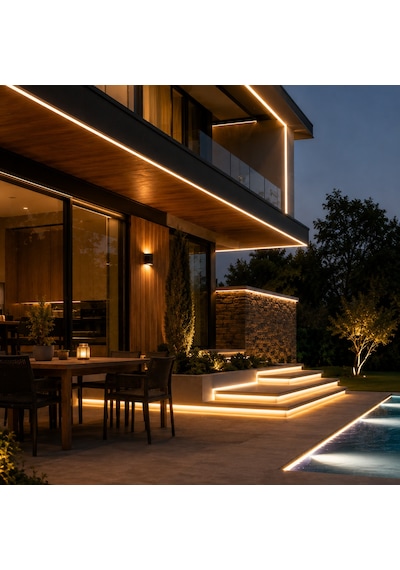 Cata 12v 50 Metre Neon Led Hortum Gün Işığı Renk İç Dış Mekan Dekoratif Şerit Aydınlatma Ct-4455g Beyaz