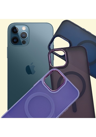 Apple Uyumlu iPhone  12 Pro Max Kılıf Freyax Seri Magsafe Özellikli Silikon Kapak