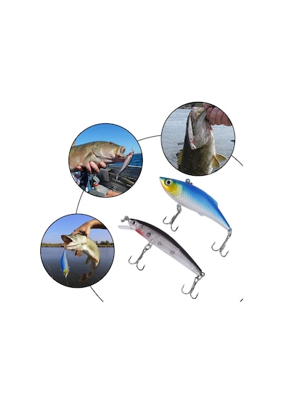 Valkyrie 24 Parça Sahte Olta Yem Ve Aksesuar Seti Silikon Rapala Jig Kaşık