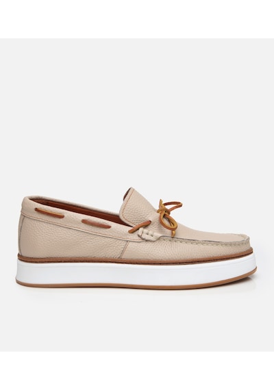 Hotiç Erkek Deri Bej Bağcık Detaylı Loafer 02ayh303050a310 Bej