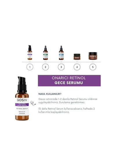 Onarıcı Retinol Gece Serumu Retinol 1% + Ceramide