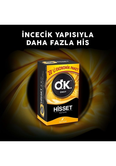 Okey Hisset Prezervatif 5 x 20'li