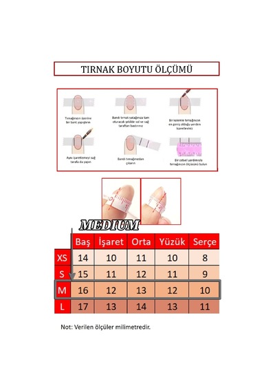 Kedi Gözü Takma Tırnak Seti Medium Beden 10 Adet Ve Yapıştırıcı Dahil T124