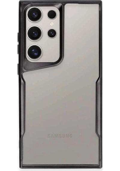 Gld-spt- Newface Samsung Uyumlu Galaxy S23 Ultra Kılıf Boyi Silikon Kapak - Siyah