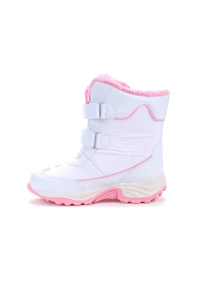 Kiko Kids Kartanesi Cırtlı Kız Çocuk Kar Bot Soğuk Suya Dayanıklı Beyaz - Pembe 001