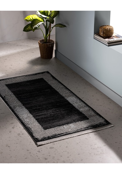 Madame Coco Ardenne Halı - Siyah - 80x150 Cm 8684427022337
