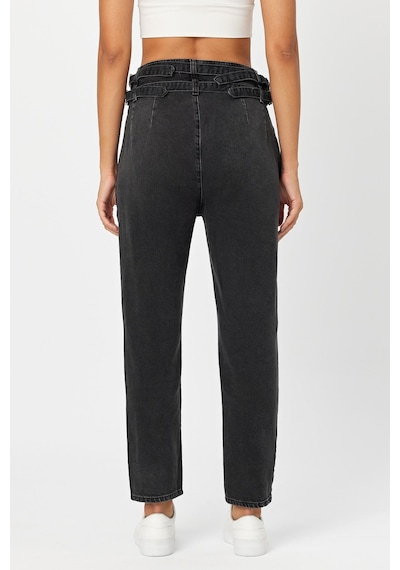 Alexander Gardi Özel Koleksiyon Beli Ayarlanabilir Denim Pantolon Ag-1046-2 siyah