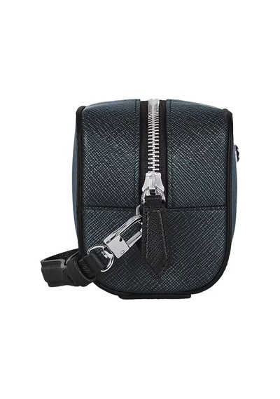 Montblanc Sartorial Deri Küçük Boy Bakım Çantası 221696 Lacivert