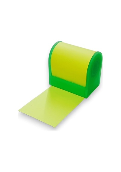 Neon Renkli Yapışkanlı Not Kağıdı Rulosu, 60mm X 5m, 80gr, Plastik Kesme Aparatlı, Ders Çalışma İçin İdeal