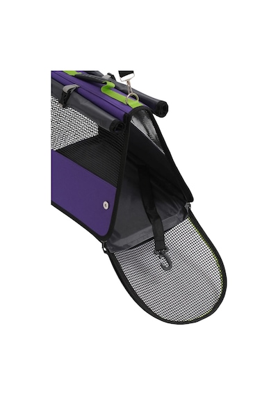 Reyo Brave Paws Flybag Plastik Yırtılmaz Fileli Kedi Ve Köpek Taşıma Çantası Seyahat Çantası Mor 45x25x26cm