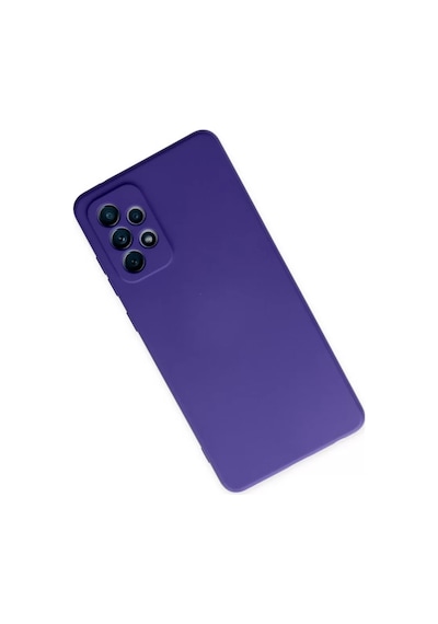 Newface Samsung Galaxy A72 Kılıf Nano İçi Kadife Silikon - Mor