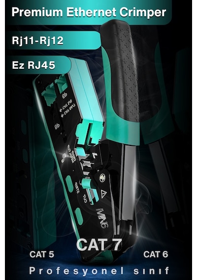 Mn6 Mn404 Ez Rj45 Pense/profesyonel Sınıf-rj45 Cat7/cat6/cat5, Rj11 Ve Rj12-cat 6 Pense