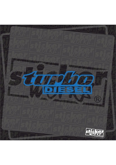 Turbo Diesel Sticker Mavi