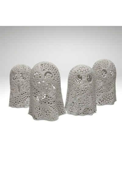 Hayalet Lamba - Tea Light (1 Adet) Beyaz