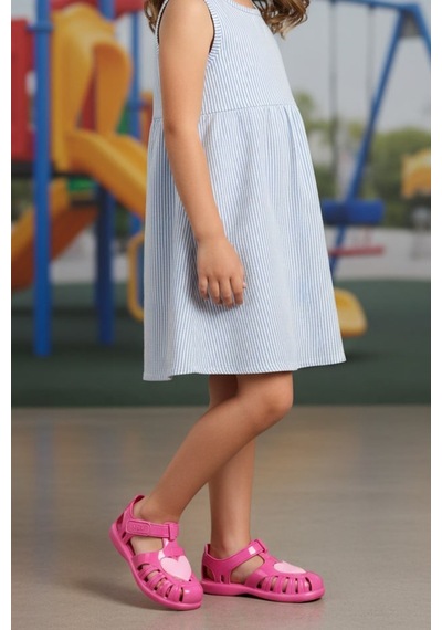 Igor S10310 Tobby Gloss Love Fuşya Günlük Kız Çocuk Sandalet